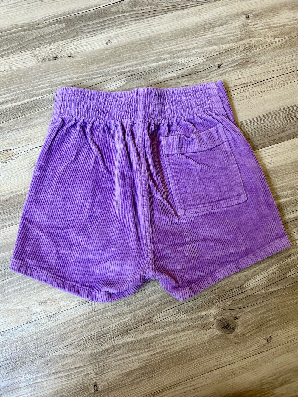 Hammie’s High-Waisted Purple Corduroy Shorts - Picture 2 of 4